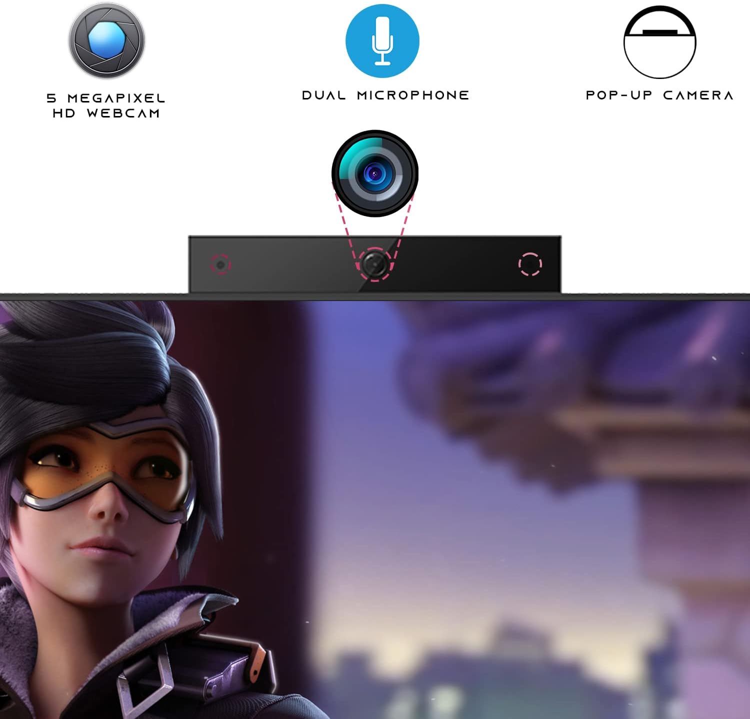 Gaming All in one PC 24 Inch FHD Touchscreen, MTG Yama, Intel Core i5 10th Gen, 16GB RAM, 480GB NVME / 1TB SSD, AMD RX 550 4GB DDR5 Graphics, Webcam, RGB Combo, Windows 11 Home