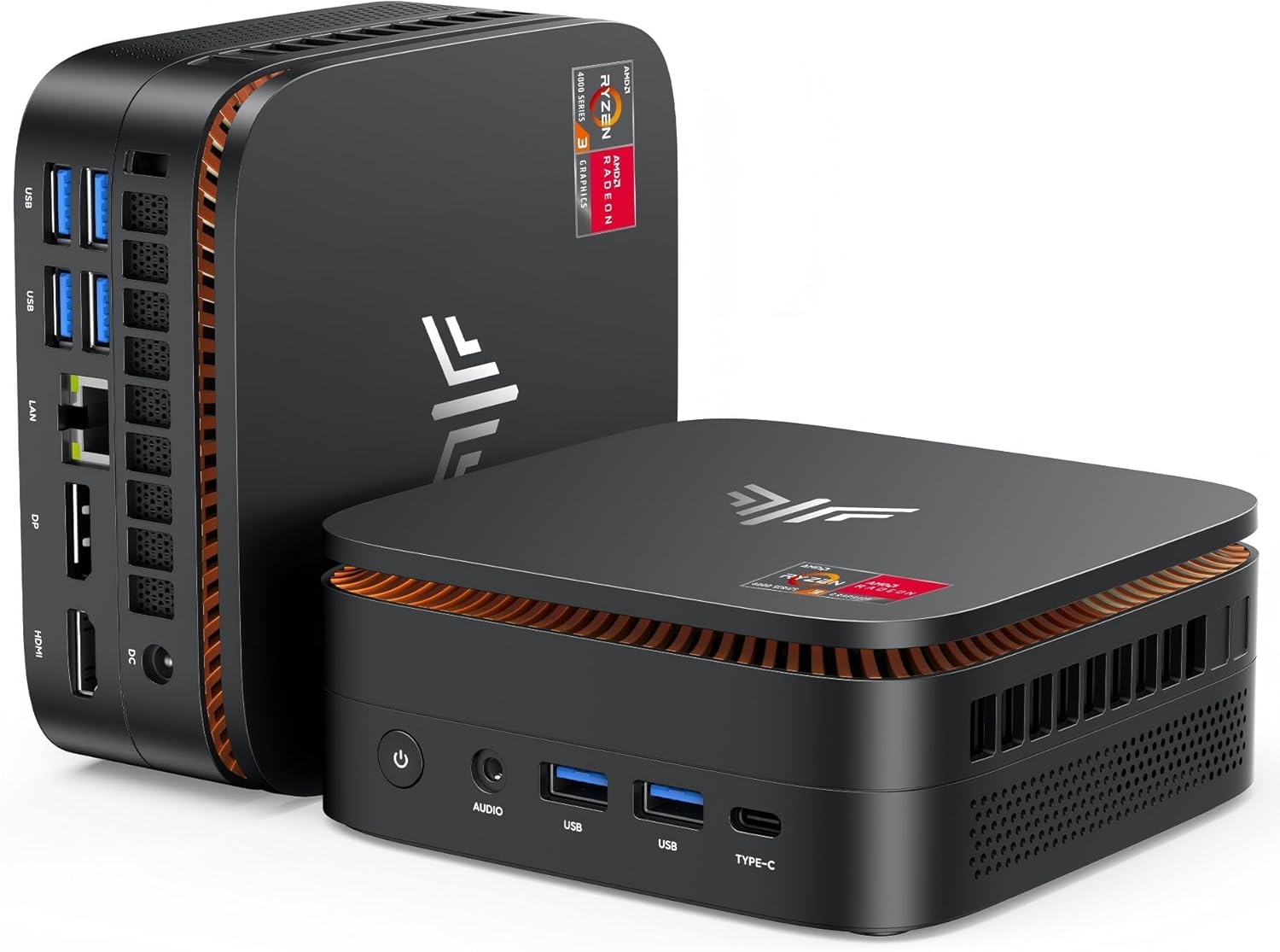 KAMRUI Pinova P1 Mini PC, W-11 Pro AMD Ryzen 4300U(Beat 10110U/N150/N95 up to 3.7GHz), 16GB RAM 512GB SSD Mini Desktop Computer Support 4K HDMI+DP+Type-C/WiFi/BT for Business Home Office Mini pc