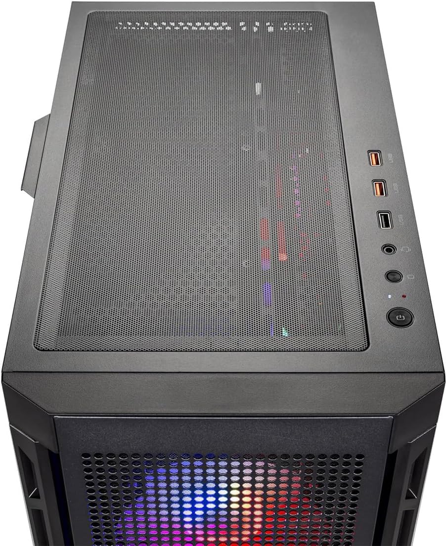 Skytech Gaming Blaze4 Mini Desktop PC, Intel i5 14400F 2.5 GHz (4.7GHz Turbo), NVIDIA RTX 5060 Ti 16GB, 1TB Gen4 NVMe SSD, 16GB DDR5 RAM 5200, 650W Gold PSU, Wi-Fi, Win 11