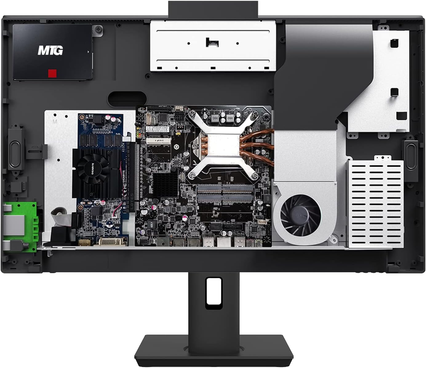 Gaming All in one PC 24 Inch FHD Touchscreen, MTG Yama, Intel Core i5 10th Gen, 16GB RAM, 480GB NVME / 1TB SSD, AMD RX 550 4GB DDR5 Graphics, Webcam, RGB Combo, Windows 11 Home