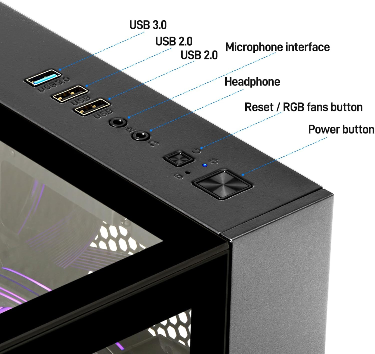 Gaming PC Desktop Ryzen 7 5700X, RTX 4060 Ti, 16GB DDR4 RAM, 1TB SSD, DDR4 RAM, Prebuilt Tower Computer for Gaming, Home (Black)