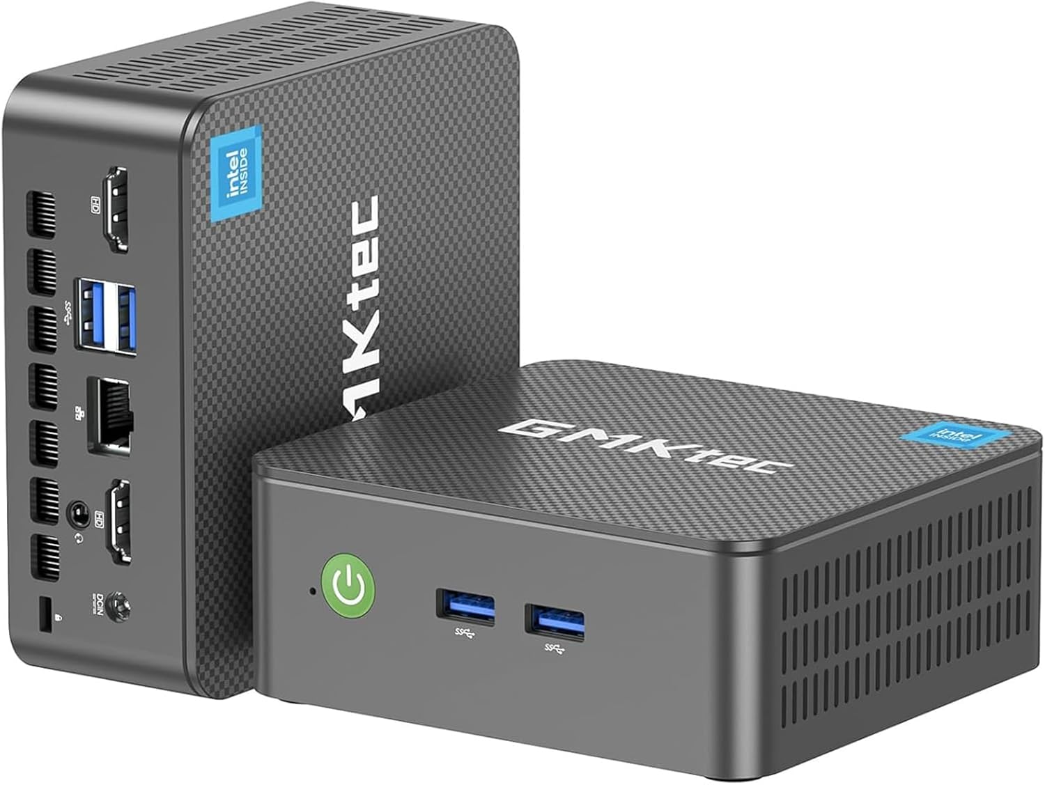 GMKtec Mini PC, G3 PRO Intel Core i3-10110U (Beats 4300U/N150), 16GB DDR4 RAM (Dual Channel) 512GB PCIe M.2 SSD, Desktop Computer 4K Dual HDMI/USB3.2/WiFi 6/BT5.2/2.5GbE for Office, Business