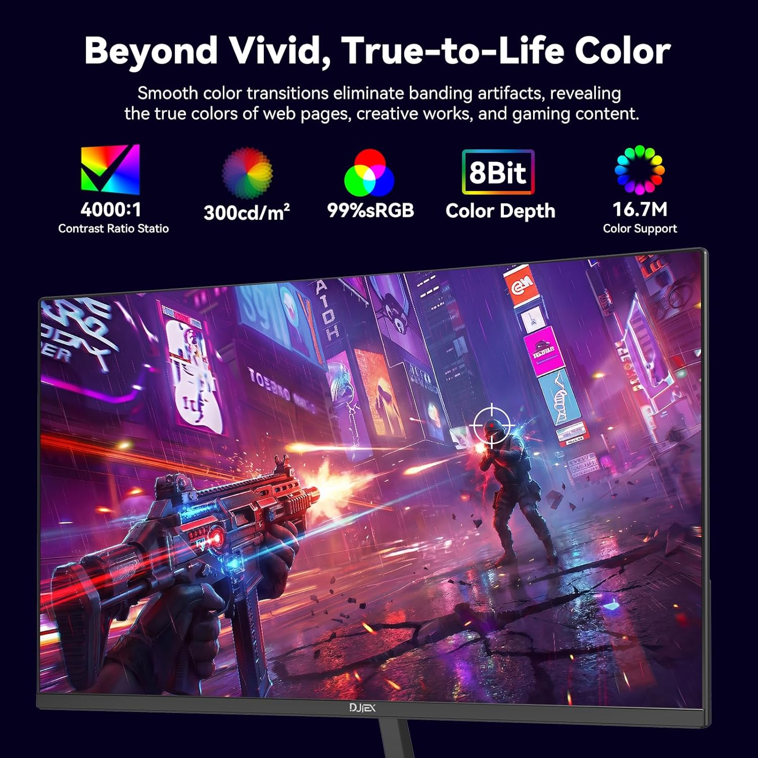 24 Inch Curved 200hz Gaming Monitor, FHD 1080p Computer Monitor with 3000R, 4000:1 Contrast, 1ms Response Time, 99% sRGB, AMD FreeSync, Eye Care, HDMI 2.0 & DP 1.4, VESA Mount, for Game & Office